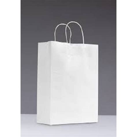 White Paper Bags with String Handle