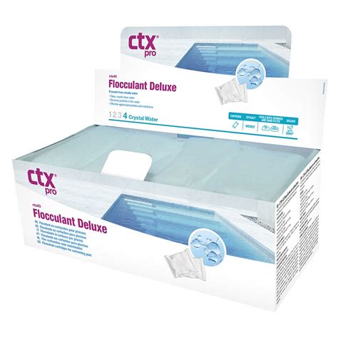 FLOCULANTE DELUXE EN CARTUCHOS 1 Kg CTX 43 Caja 8 Saquitos Piscinas