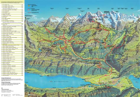 Swiss Alps Map