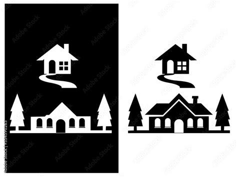 set of houses. house icon vector art. beautiful house vector. home icon free download. black and ...