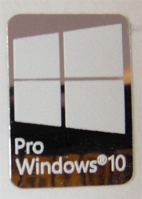 Compatible Windows Pro Sticker Logo Decal For Pc Silver Chrome