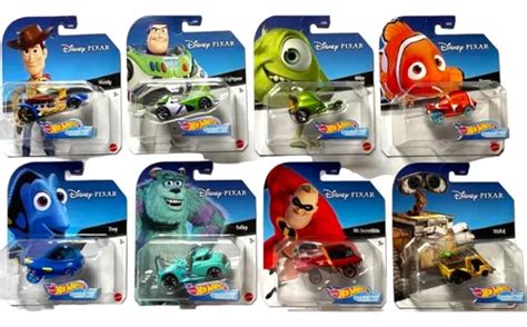 Hot Wheels Disney Pixar Juego Completo De Autos De Pers Env O Gratis