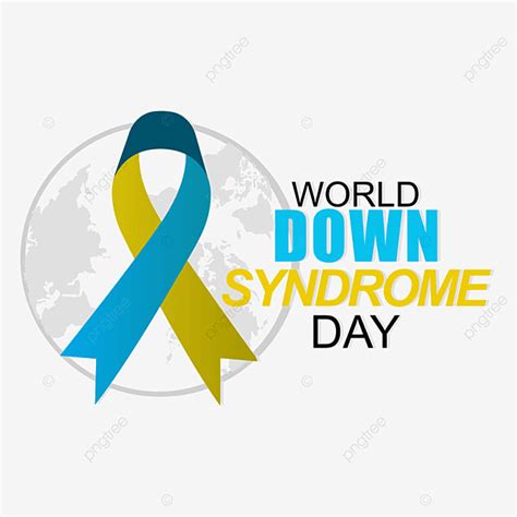 Down Syndrome Ribbon Vector Design Images World Map Vector Down