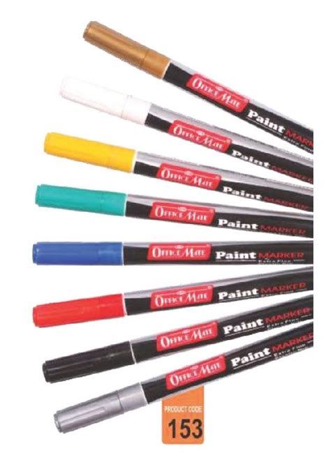 Office Mate Permanent Plastic Slim Paint Marker, for School at Best ...