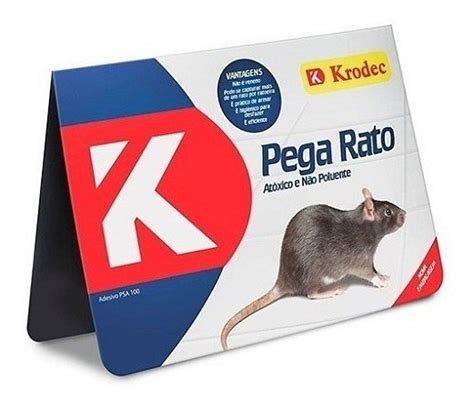 Ratoeira Adesiva Krodec Cola Pega Rato Pacote 20 Unidades Em Oferta