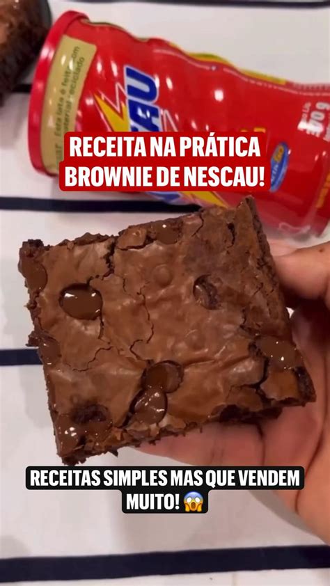 RECEITA NA PRÁTICA BROWNIE DE NESCAU Biscoitos de Páscoa Ovo de