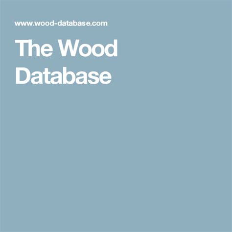 The Wood Database Learn Woodworking Woodworking Workshop Woodworking