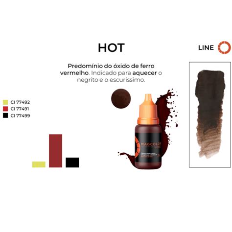 Pigmento Mag Color Gold Line Brow Hot Ml Lu Brand O Cosm Ticos