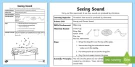 Travelling Sounds Worksheet Teaching Resources Twinkl