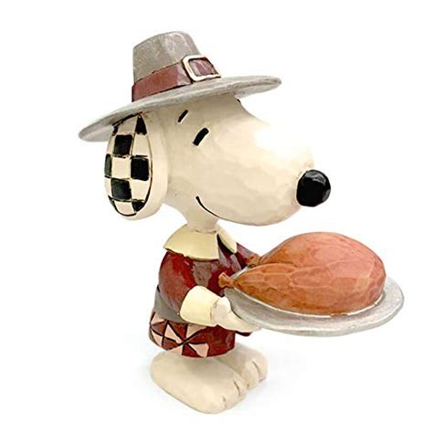 Enesco Peanuts By Jim Shore Thanksgiving Snoopy Pilgrim Miniature