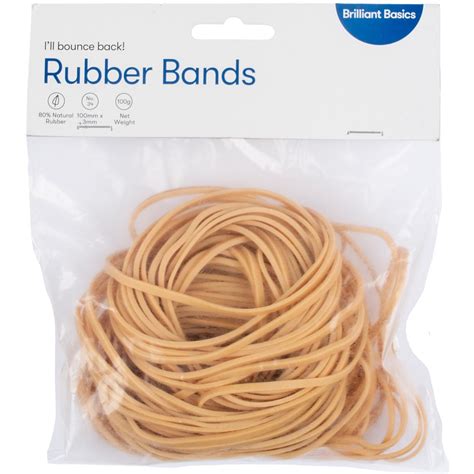 Brilliant Basics Size 34 Rubber Band 100g Big W