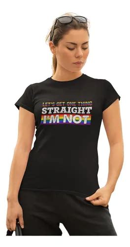 Playera Straight Gay Pride Arcoiris Colores Marcha Lgbtt Meses Sin Inter S