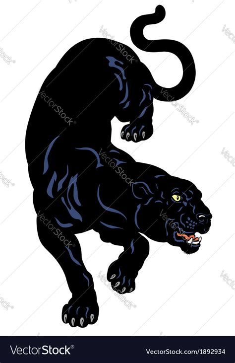 Black panther Royalty Free Vector Image - VectorStock