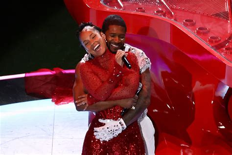 Usher defends intimate moment with Alicia Keys at the Super Bowl | The ...