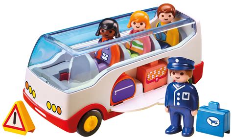 6773 Airport Shuttle Bus Takes Figures Space For Luggage Playmobil 12