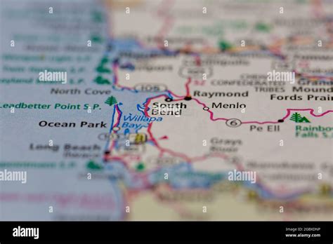 Map of south bend washington hi-res stock photography and images - Alamy