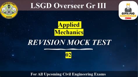 Revision Mock Test Series 02 LSGD Overseer Gr III Planning