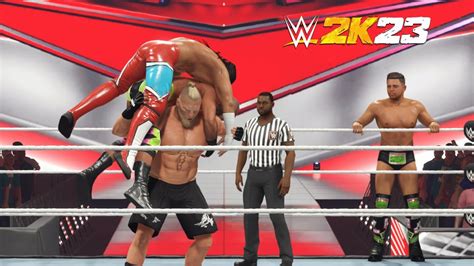 Full Match WWE 2K23 Brock Lesnar And The Miz Vs Tommaso Ciampa And