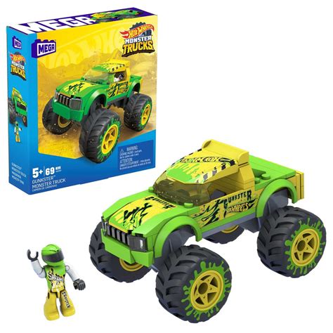 Mega Hot Wheels Monster Trucks Gunkster Ma Y Pojazd Do Zbudowania