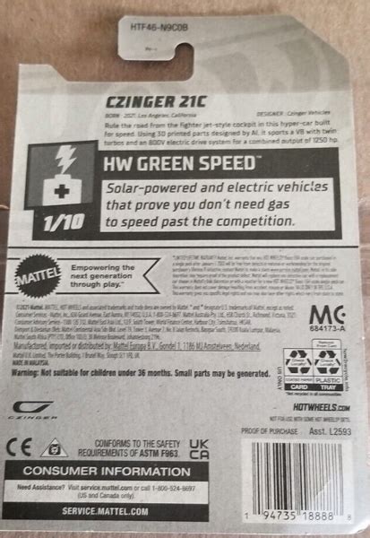 Hot Wheels Czinger C New For Mainline HW Green Speed
