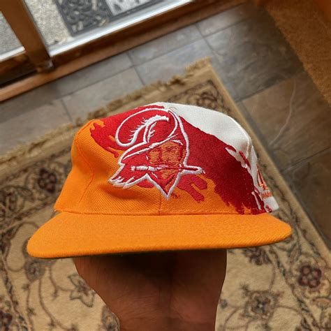 Vintage 80s/90s Tampa Bay Buccaneers creamsicle Logo... - Depop