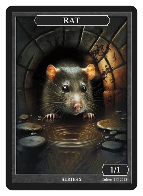 Rat Token Series 2 Of Givememanas Tokens Magic The Gathering Limited