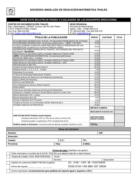 Completable En línea thales cica Nueva edicin del proyecto ESTALMAT