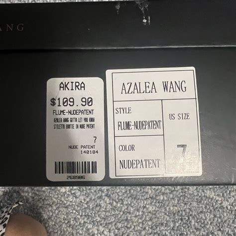 Akira Shoes Nwb Azalea Wang Gotta Let You Know Stiletto Bootie In Nude Patent Poshmark