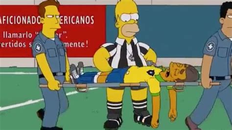 Mondial Les Simpsons Avaient Pr Dit La Blessure De Neymar