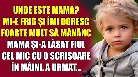 Unde este mama Mi e frig și îmi doresc foarte mult să mănânc Mama și