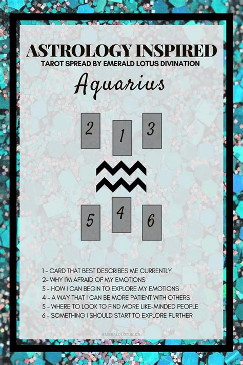 Tarot Spreads Astrology Inspired Air Signs — Emerald Lotus