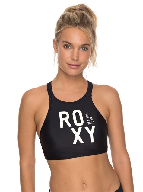 ROXY Fitness Haut De Bikini Crop Top 3613373409348 Roxy