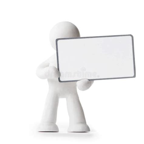 Plasticine Man Holding Sign Stock Photos Free And Royalty Free Stock