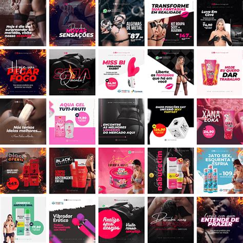 Pack Canva Sex Shop Templates Editáveis 50 Artes Bônus