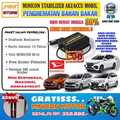 Jual Minicon Volt Stabilizer Aki Accu Penghemat Bahan Bakar Mobil