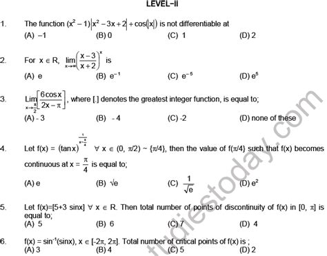 Maths Limite Et Continuité