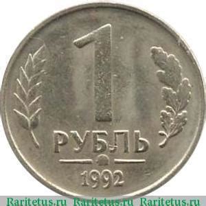 1 рубль 1992 года: стоимость магнитных, немагнитных и юбилейных