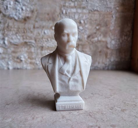 Bust Statue Figure Of Ukrainian Writer Poet And Artist Taras