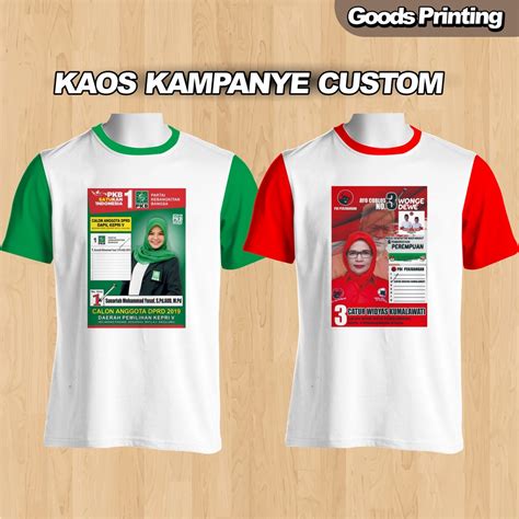 Jual Baju Kaos Partai Kampanye Pilkada Pileg Pilpres Promosi Hyget