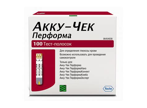 Акку-чек перформа тест-полоски для глюкометра N100 купить в Москве ...