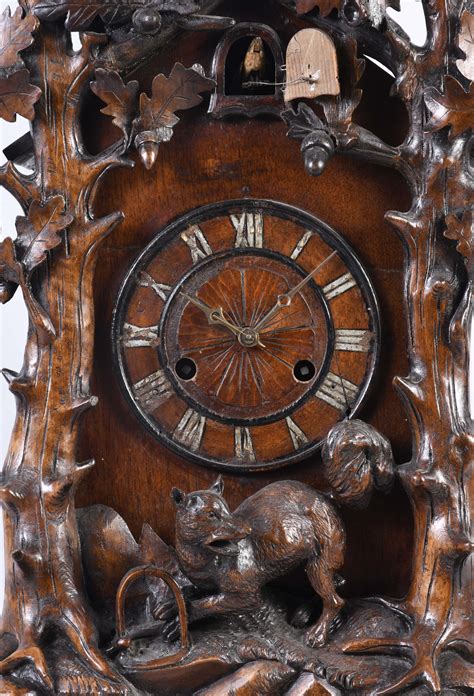 Theodore Ketterer Carved Shelf Cuckoo Clock