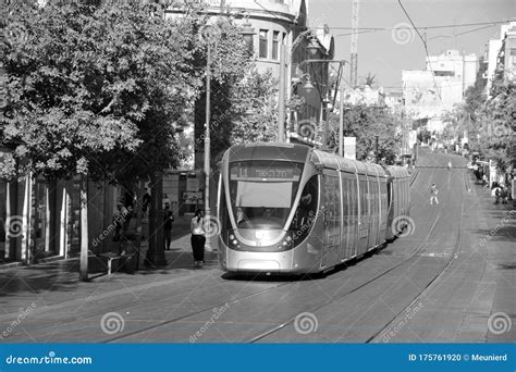 The Jerusalem Light Rail is a Light Rail System in Jerusalem. Editorial ...