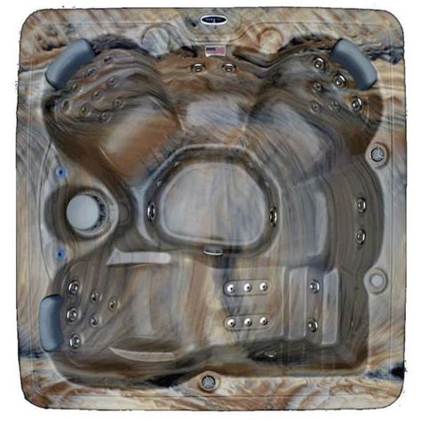 Home And Garden Spas Person Jet Hot Tub Spa With LED Lighting And Fountain Feature LPILAG