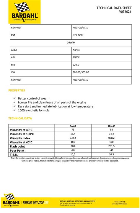 Bardahl XTC C60 5W-40 свежее - Лабораторные анализы - Свежие - Форум ...