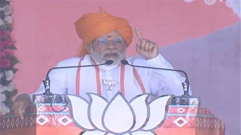 Pm Narendra Modi Address Rally In Banskantha For Gujarat Assembly