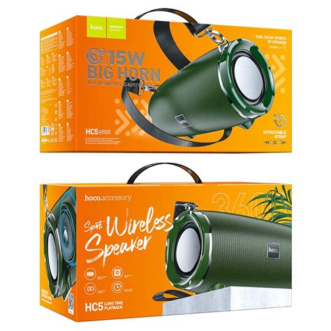 Hoco HC5 Wireless Speaker - Green - Trendex