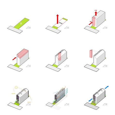 建筑体块概念分析图 3594251 领贤网