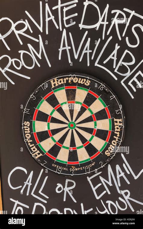 England London Pub Dartboard Stock Photo Alamy