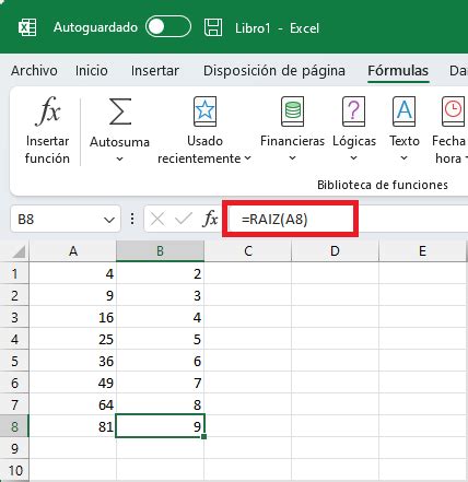 C Mo Calcular La Ra Z Cuadrada En Excel Ingl S Cursos De Excel