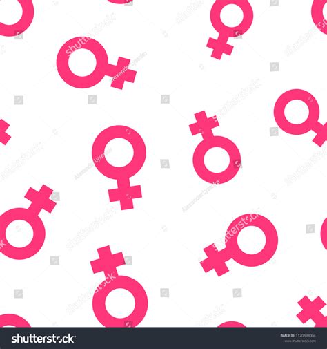 Female Sex Symbol Icon Seamless Pattern Stock Vector Royalty Free Shutterstock